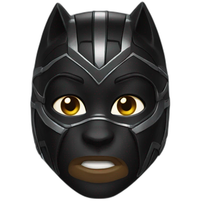 Blackpanther avec son mask emoji