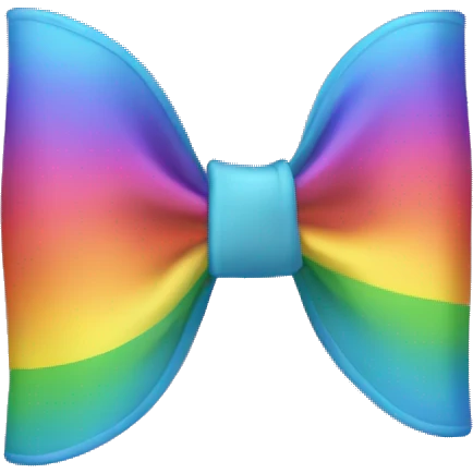 Rainbow bow  emoji
