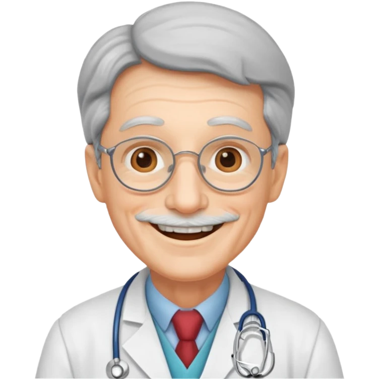 old happy doctor emoji