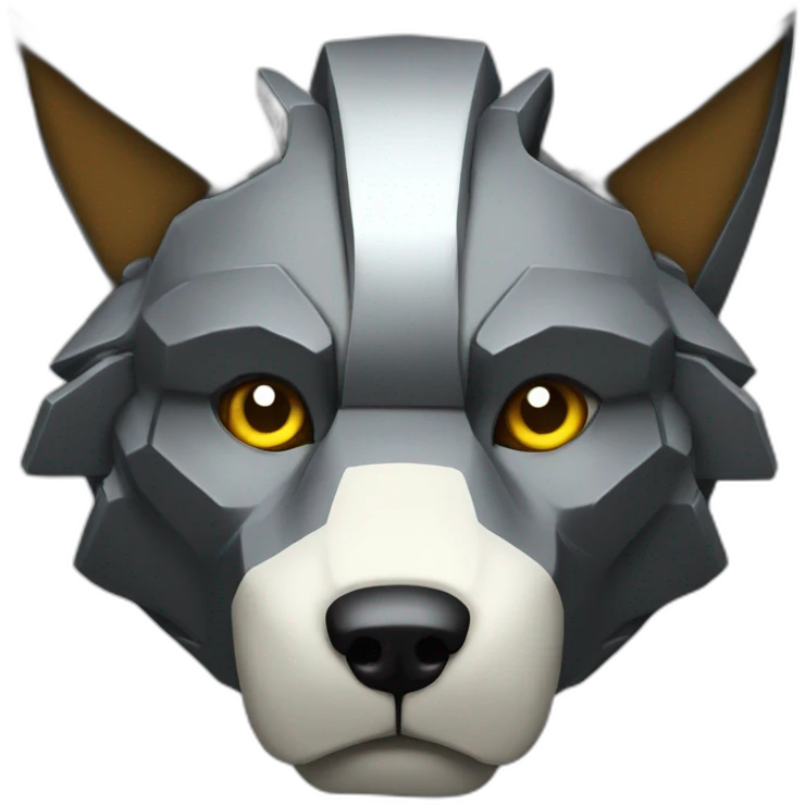 mecha wolf head emoji