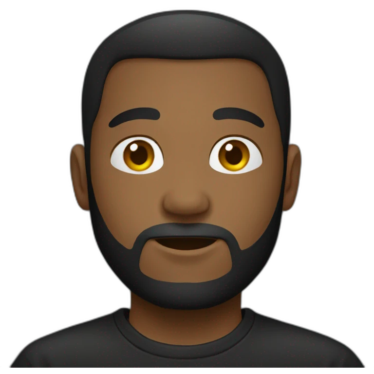 Black tee shirt emoji