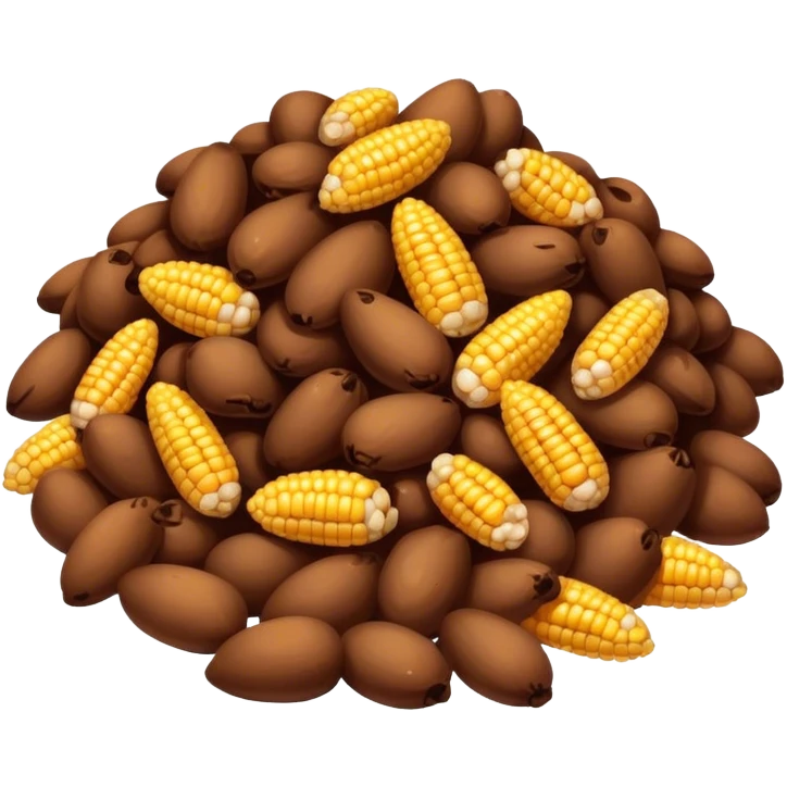 Corn in poop emoji