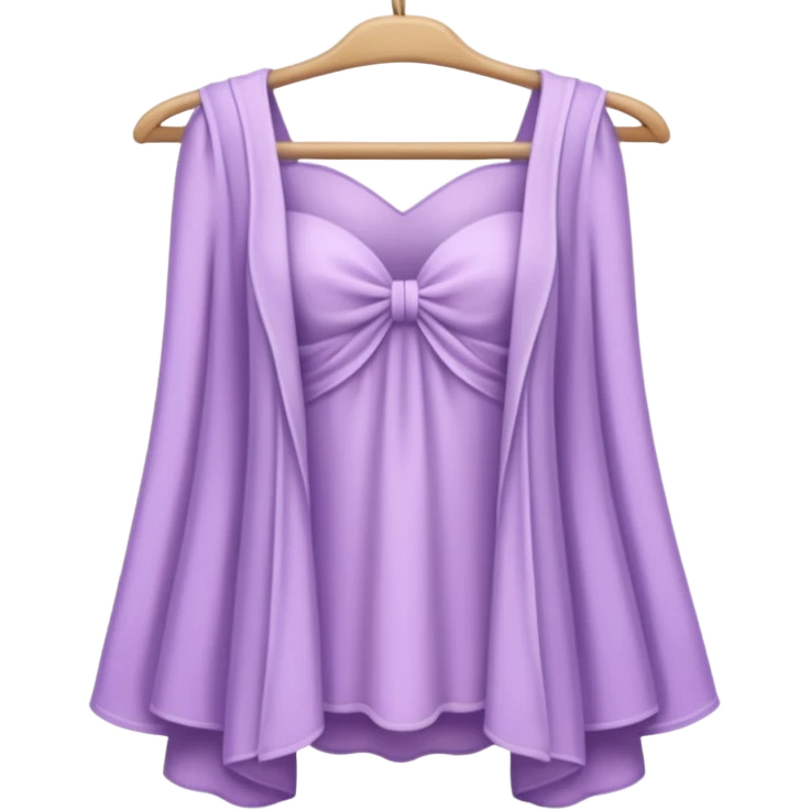 Pale Purple Rack of feminine clothes emoji