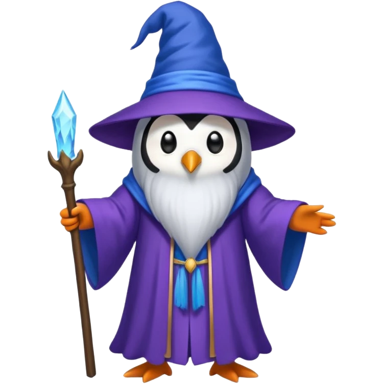Penguin Wizard emoji
