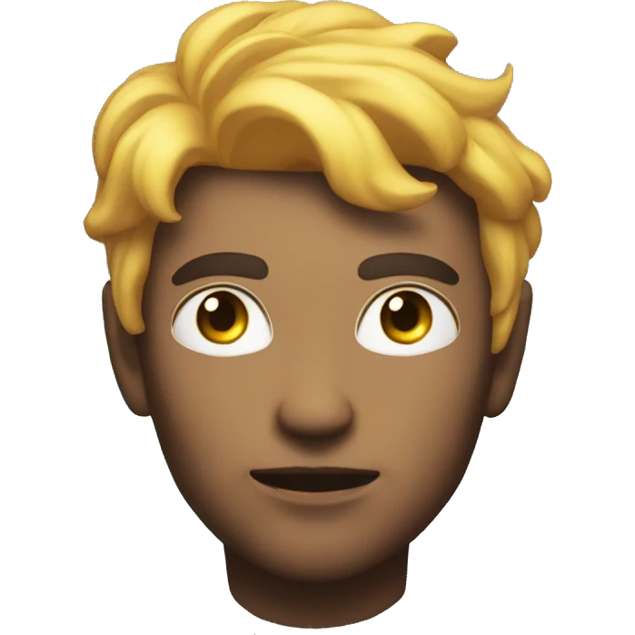 intense glowing male with aura emoji