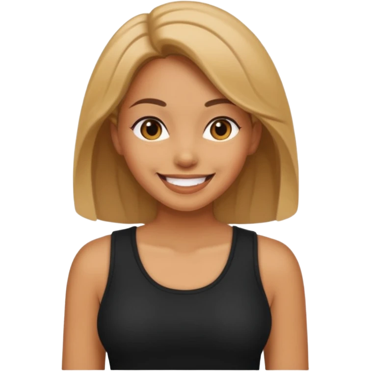 Emoji perempuan sedang doggy emoji