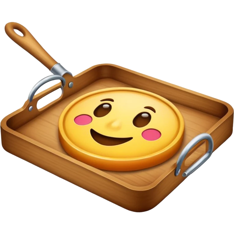 a tray, emoji style emoji