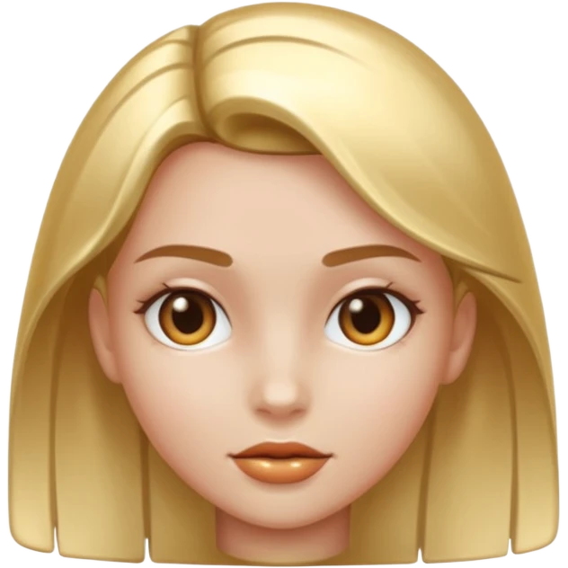 metal skin colored girl emoji