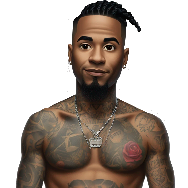  Tattoo: He had a large gothic-script "DADDY" chest tattoo and a "Crybaby" tattoo above his right eye  Hair: He had a low-cut mohawk  Nails: He had bright red nails  Clothing: He was known for his streetwear and Hot Topic reference emoji
