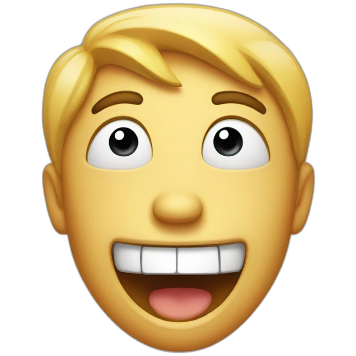 Shocked and smiling face emoji