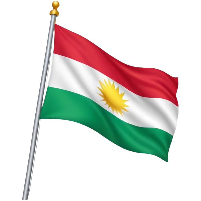 Kurdistan flagg emoji