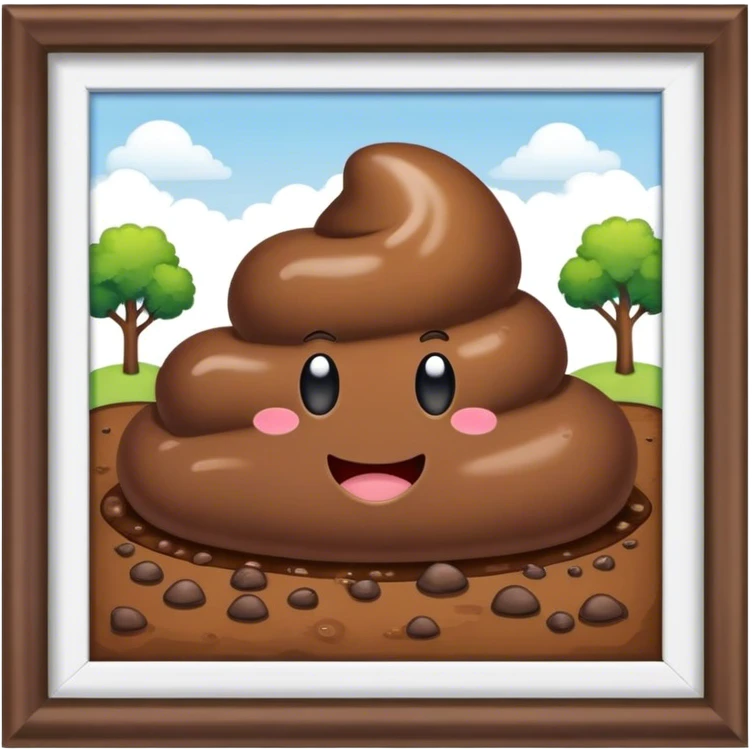 Poop yard emoji