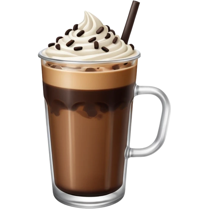 Oreo iced coffee no whipped cream emoji