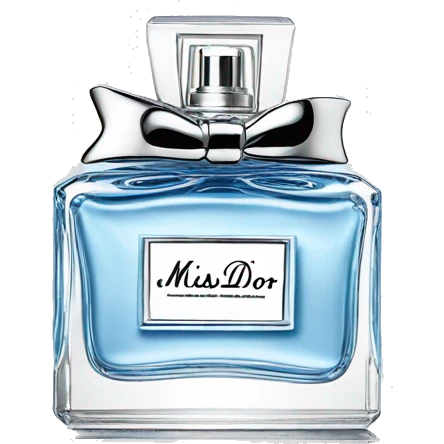 Baby blue Miss dior perfume emoji