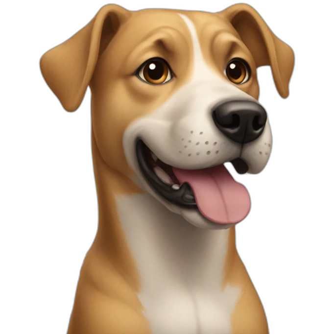 dog with human face emoji