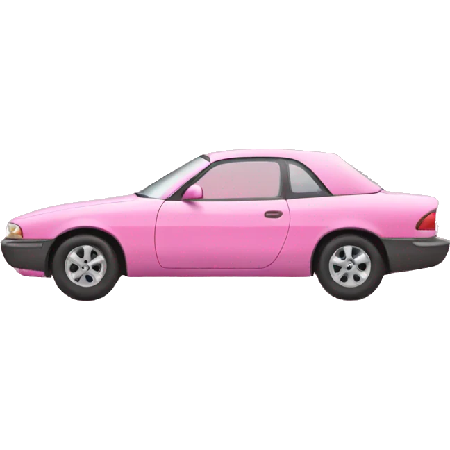 pink car  emoji