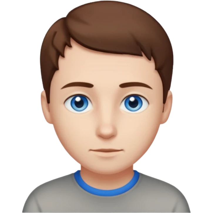 Elmer Back (b.1981) with blue eyes emoji