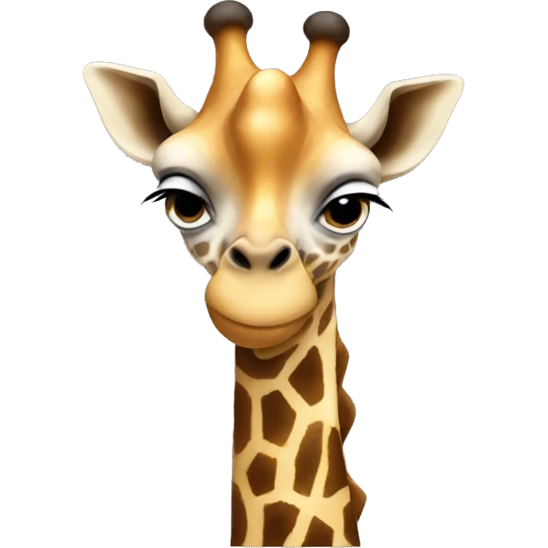 Giraffes wearing a hoodie  emoji