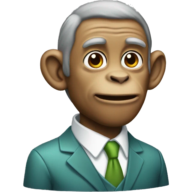 Monkey that looks like Bob green emoji