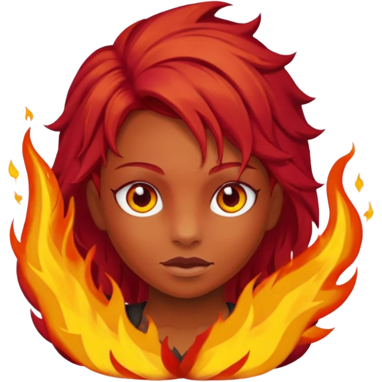 Capetinha com fogo por baixo emoji