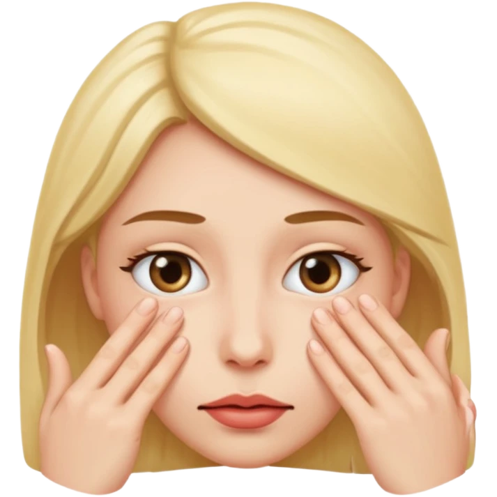 Peeking eyes through fingers emoji