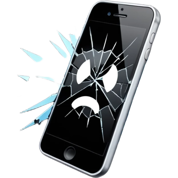 Phone screen cracked emoji
