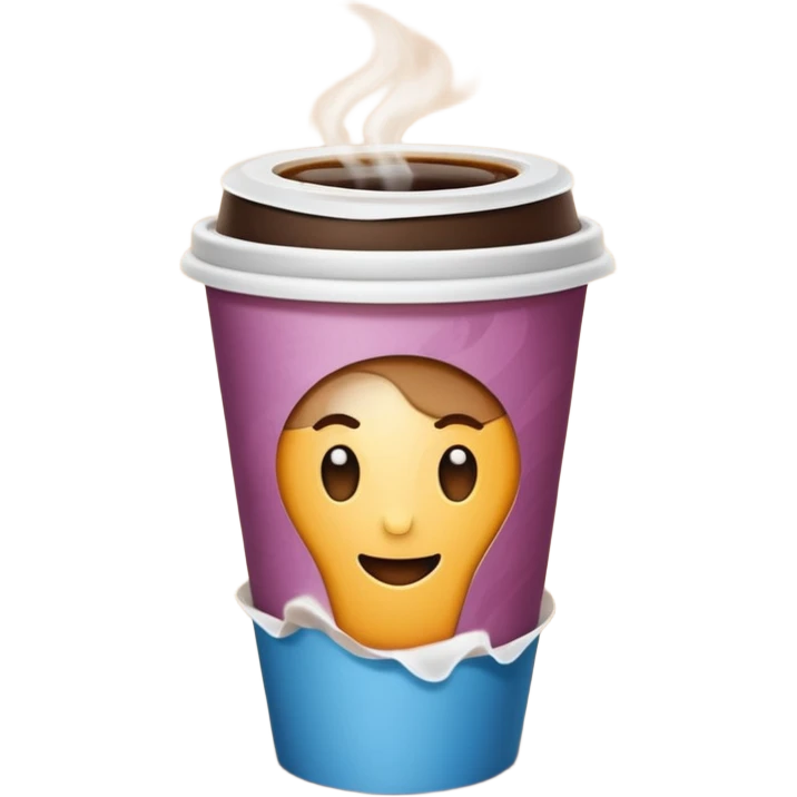 Takeaway coffee emoji