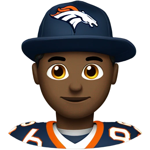 Broncos Football Player with loser hat emoji