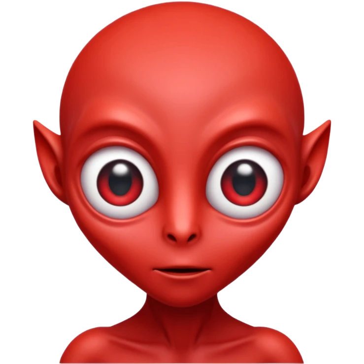 red alien emoji