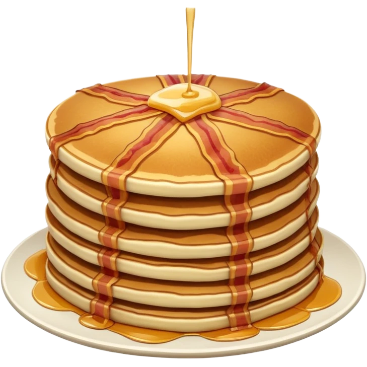 pancakes with meat emoji