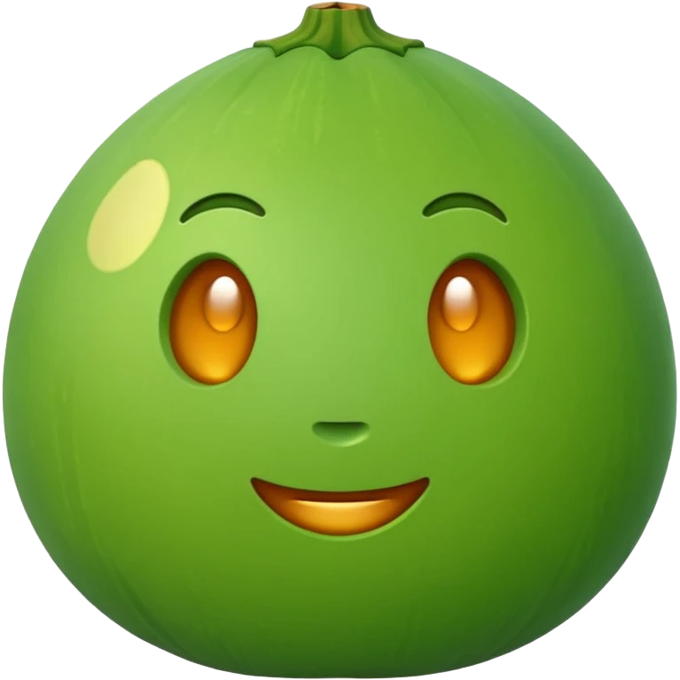 Calabash no face emoji