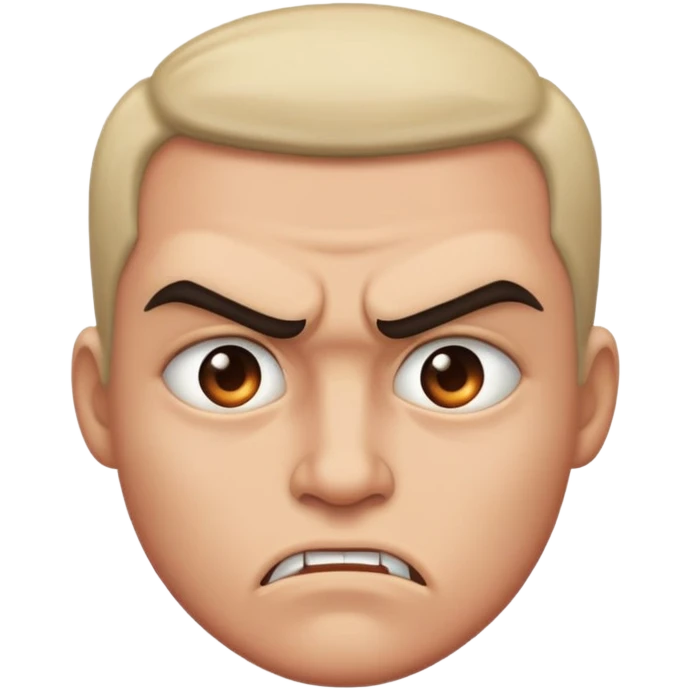 Mean face emoji
