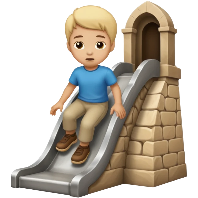 Kaydiraktan mezara giden cocuk emoji