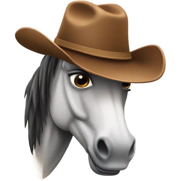 Horse with cowboy hat emoji