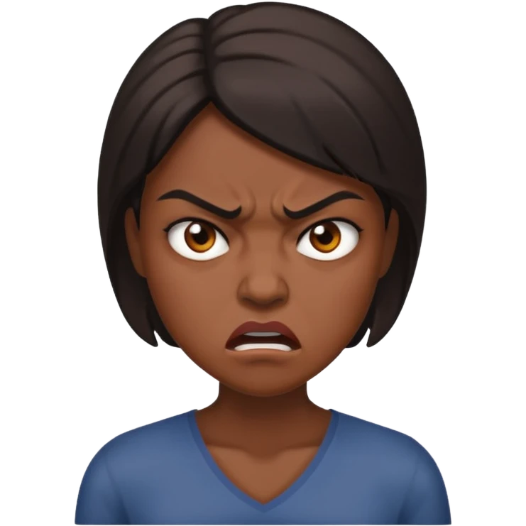 Angry at boyfriend  emoji