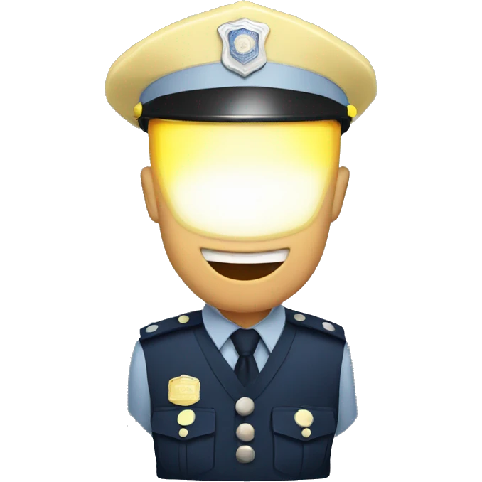 police lights emoji
