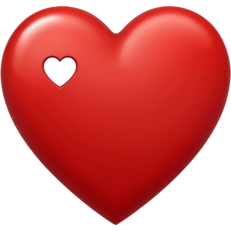 heart symbol representing the concept of love, classic emoji style emoji