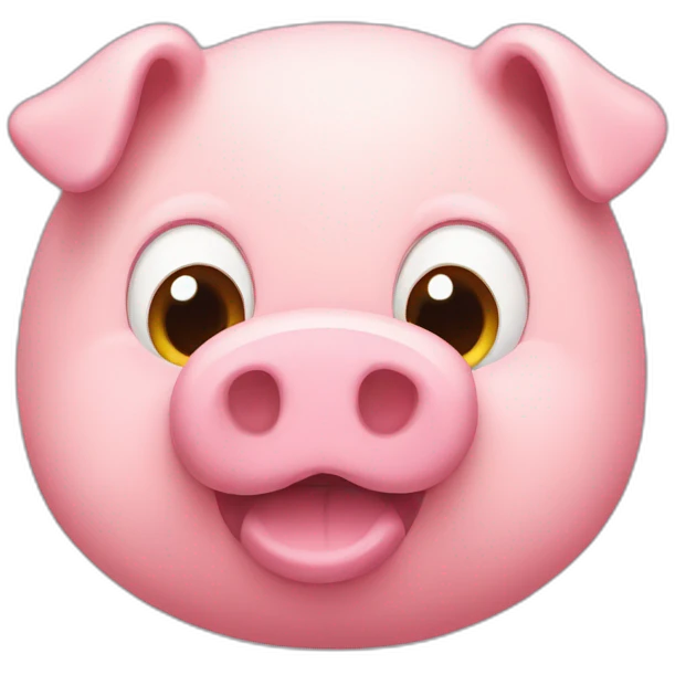 Bad piggie emoji