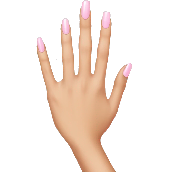 light pink nails emoji