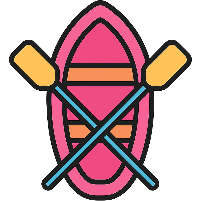 pink rowing boat emoji