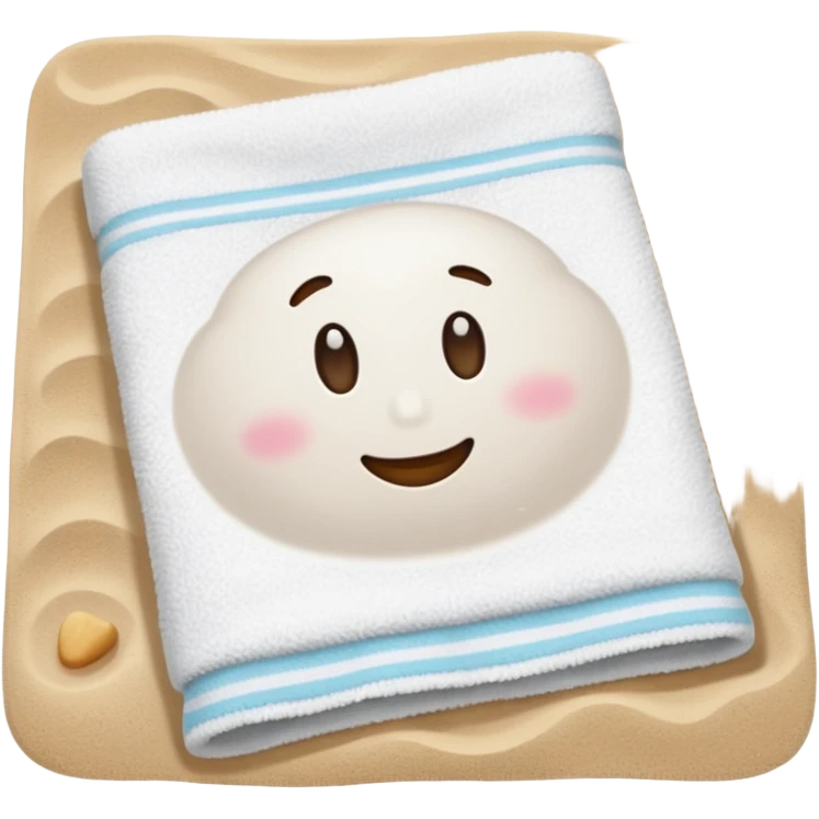 Towel – spread out on the sand emoji