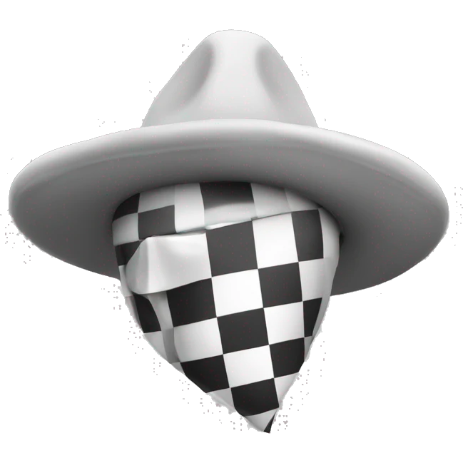 Pieza de ajedrez con sombrero emoji