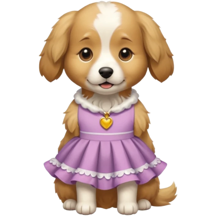 dog in a dress emoji
