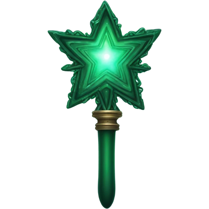 dark green magic wand emoji