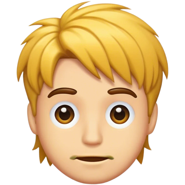 Hair man emoji
