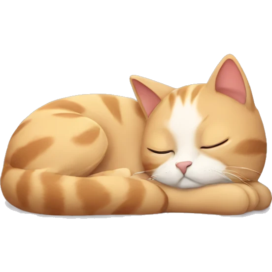 cat taking a nap emoji