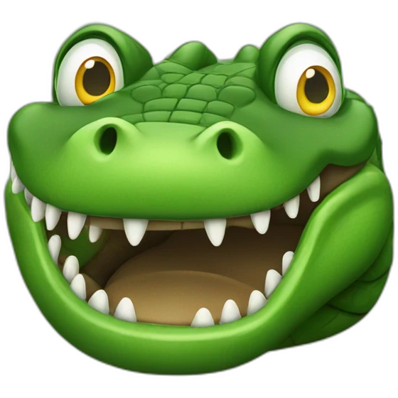 beware of crocodile  emoji