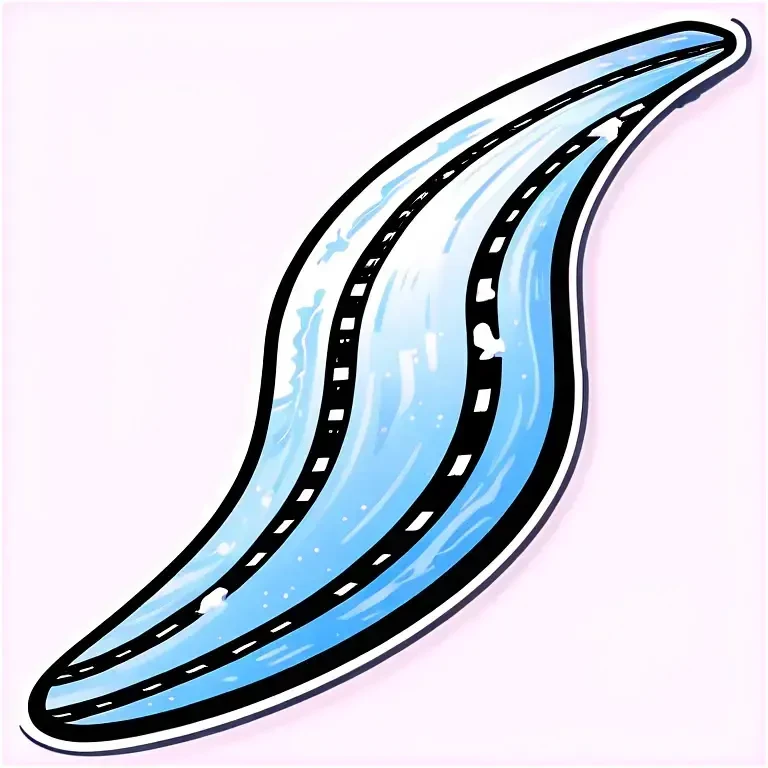 Racetrack with snow in winter emoji