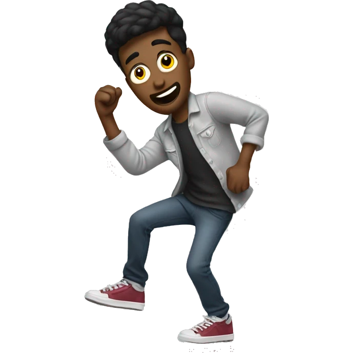 guy krumping hard  emoji