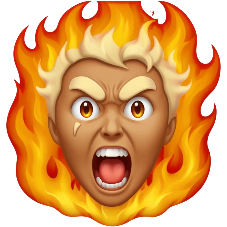 person burning in the pits of hell emoji